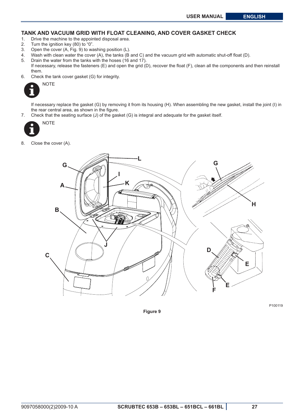 Nilfisk-ALTO SCRUBTEC 651BCL User Manual | Page 89 / 124