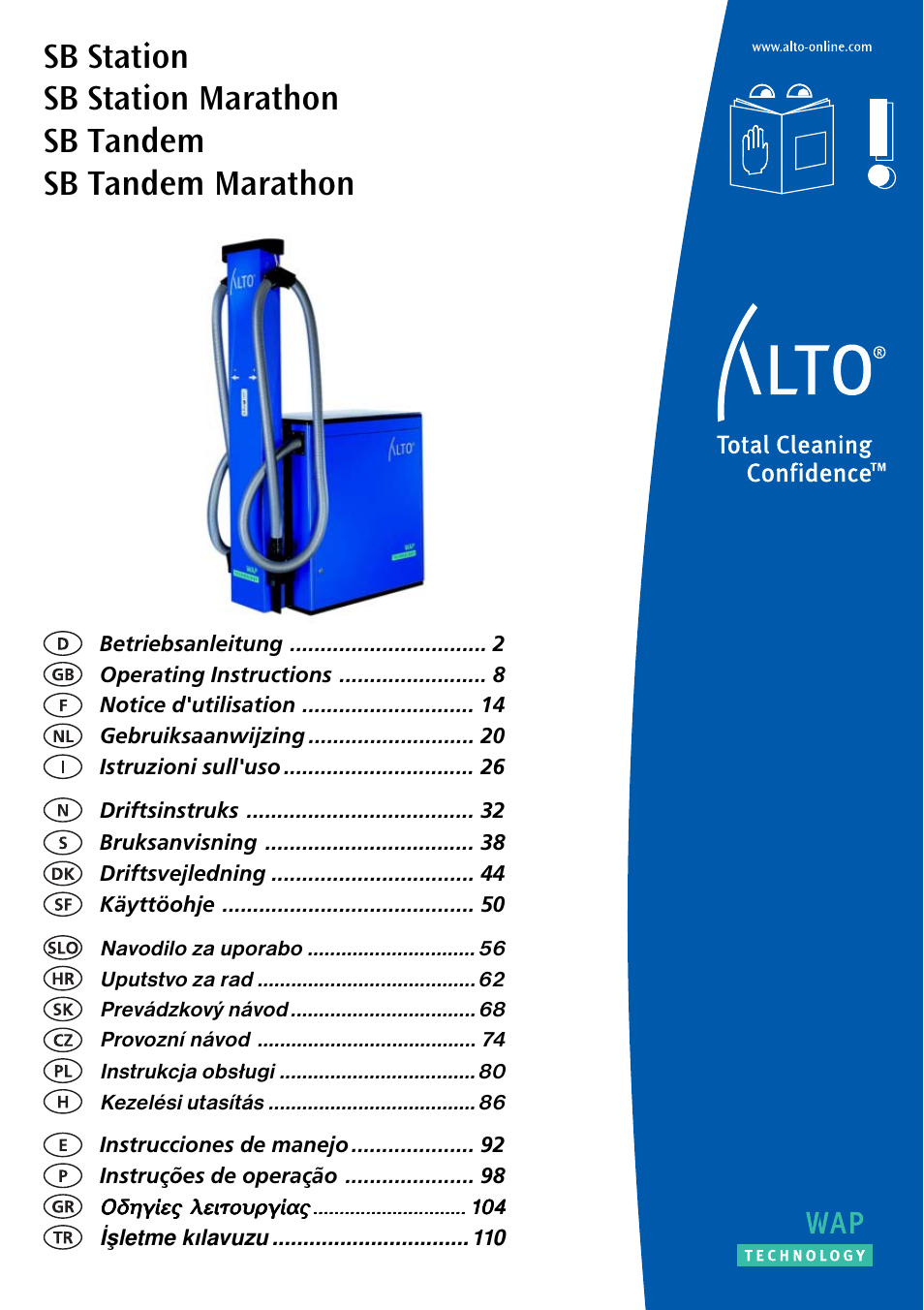 Nilfisk-ALTO SB Station User Manual | 12 pages