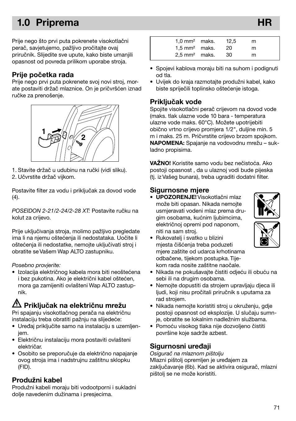 0 priprema hr | Nilfisk-ALTO 2-21 XT User Manual | Page 4 / 14