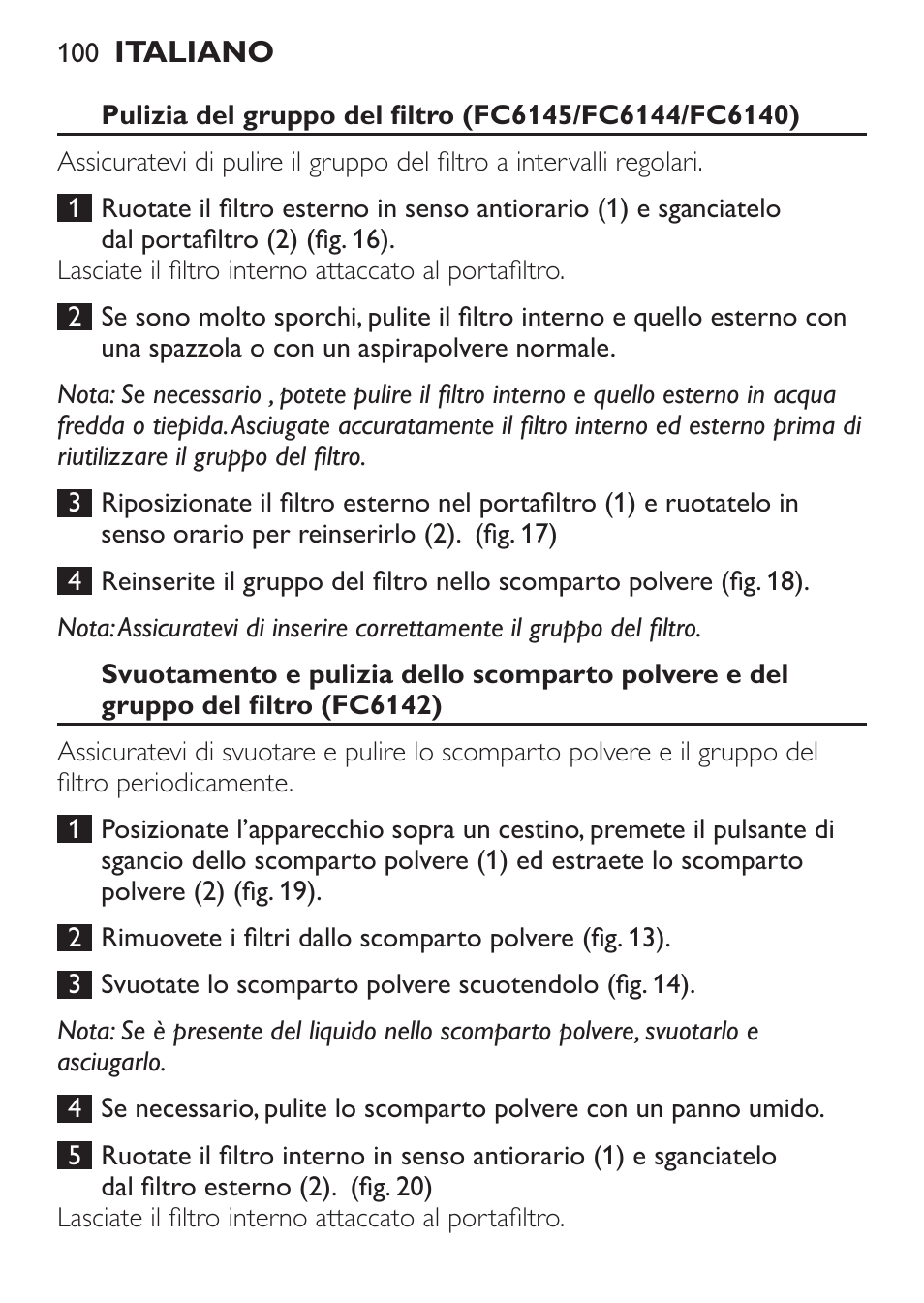 Philips MiniVac Handstaubsauger User Manual | Page 100 / 172