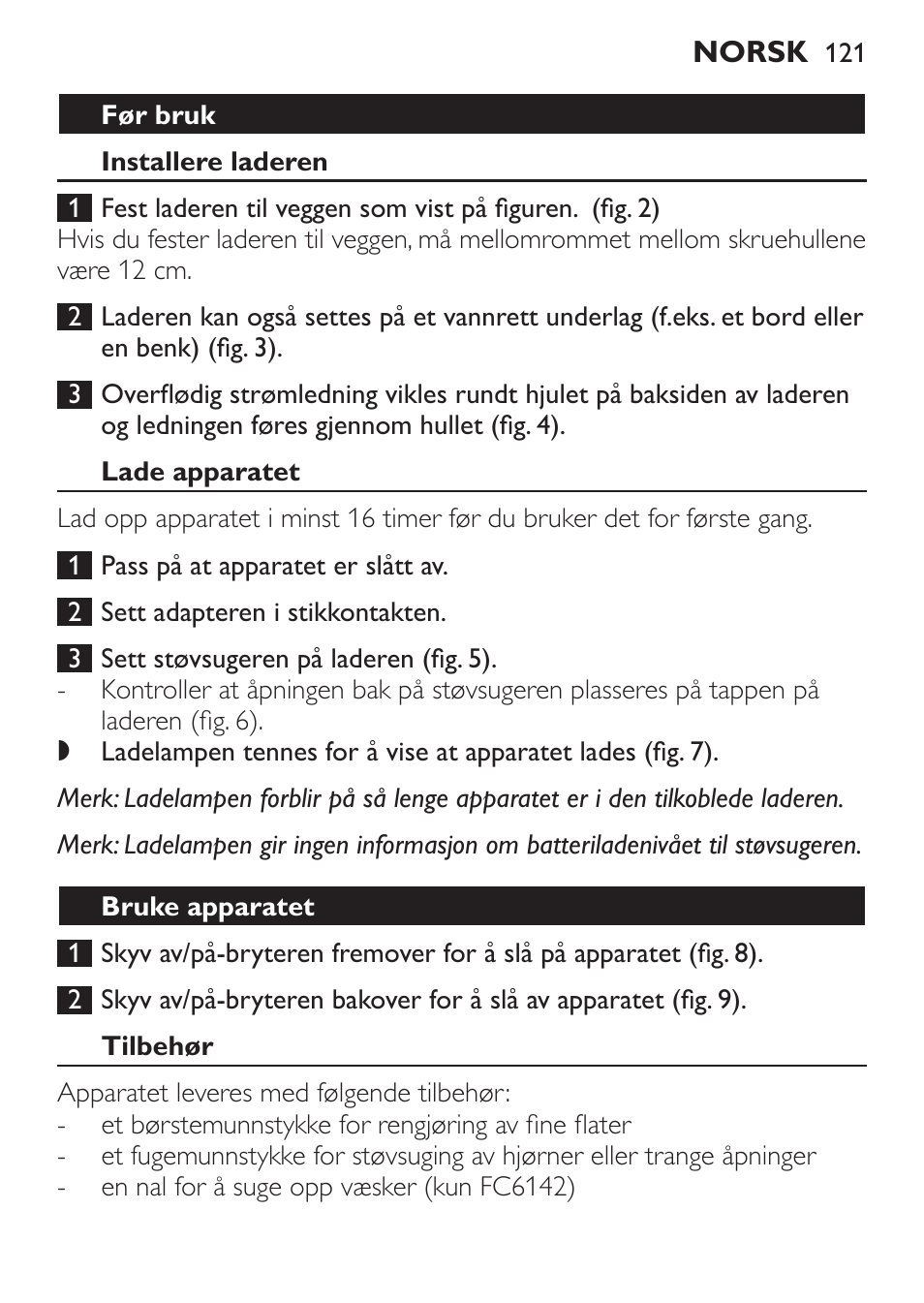 Philips MiniVac Handstaubsauger User Manual | Page 121 / 172