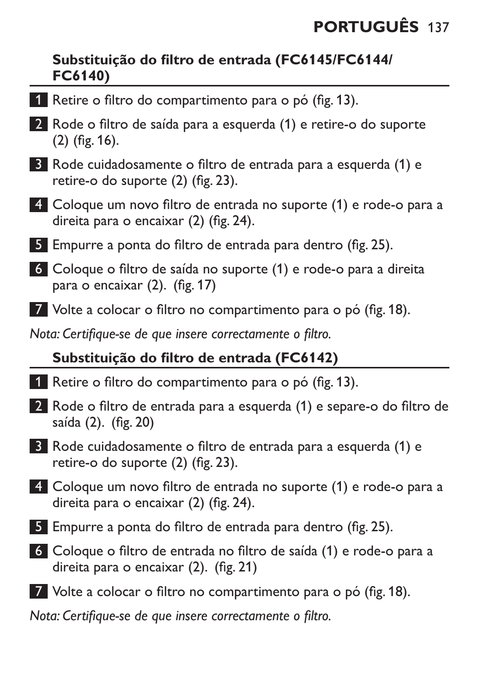 Philips MiniVac Handstaubsauger User Manual | Page 137 / 172