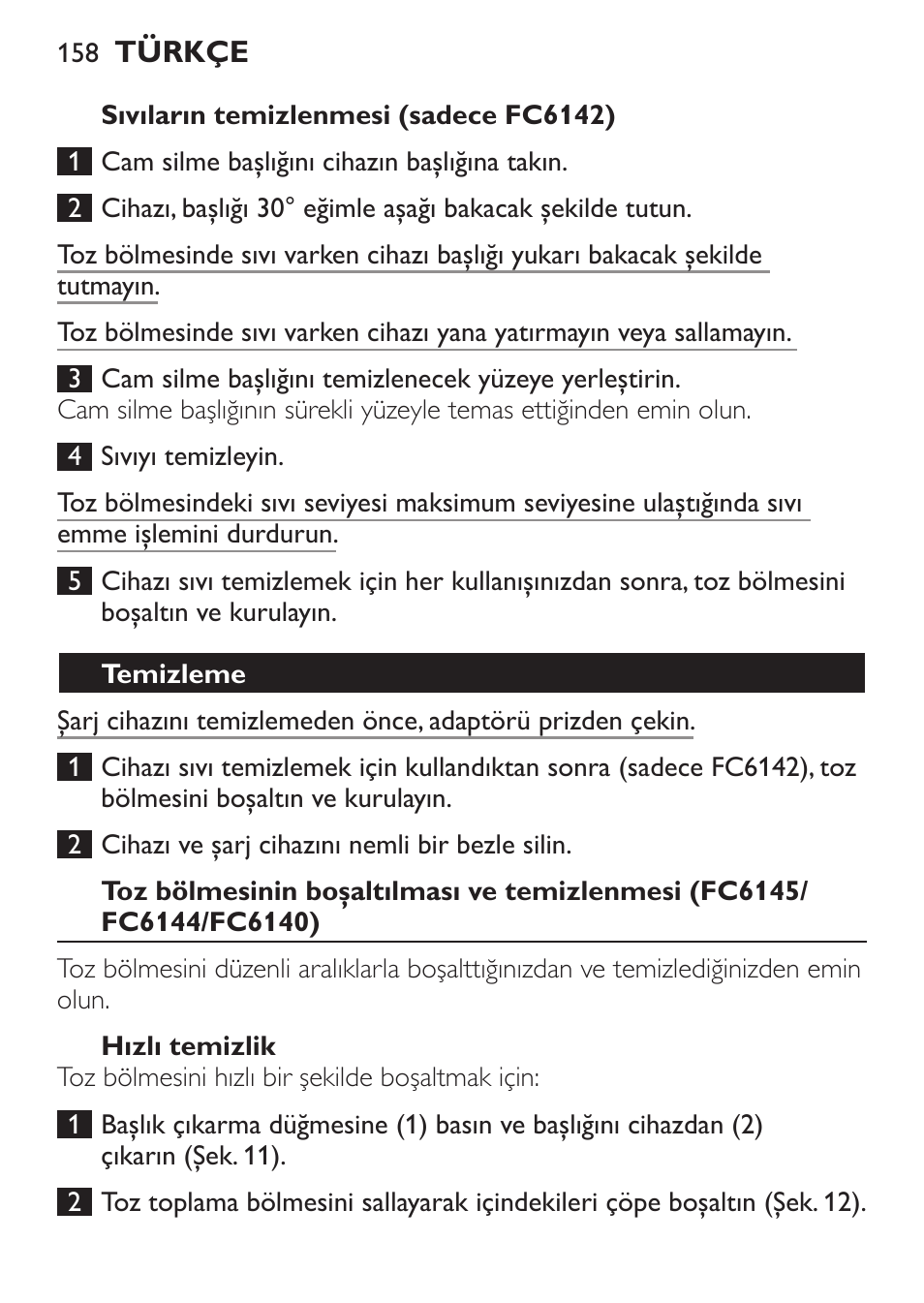 Philips MiniVac Handstaubsauger User Manual | Page 158 / 172