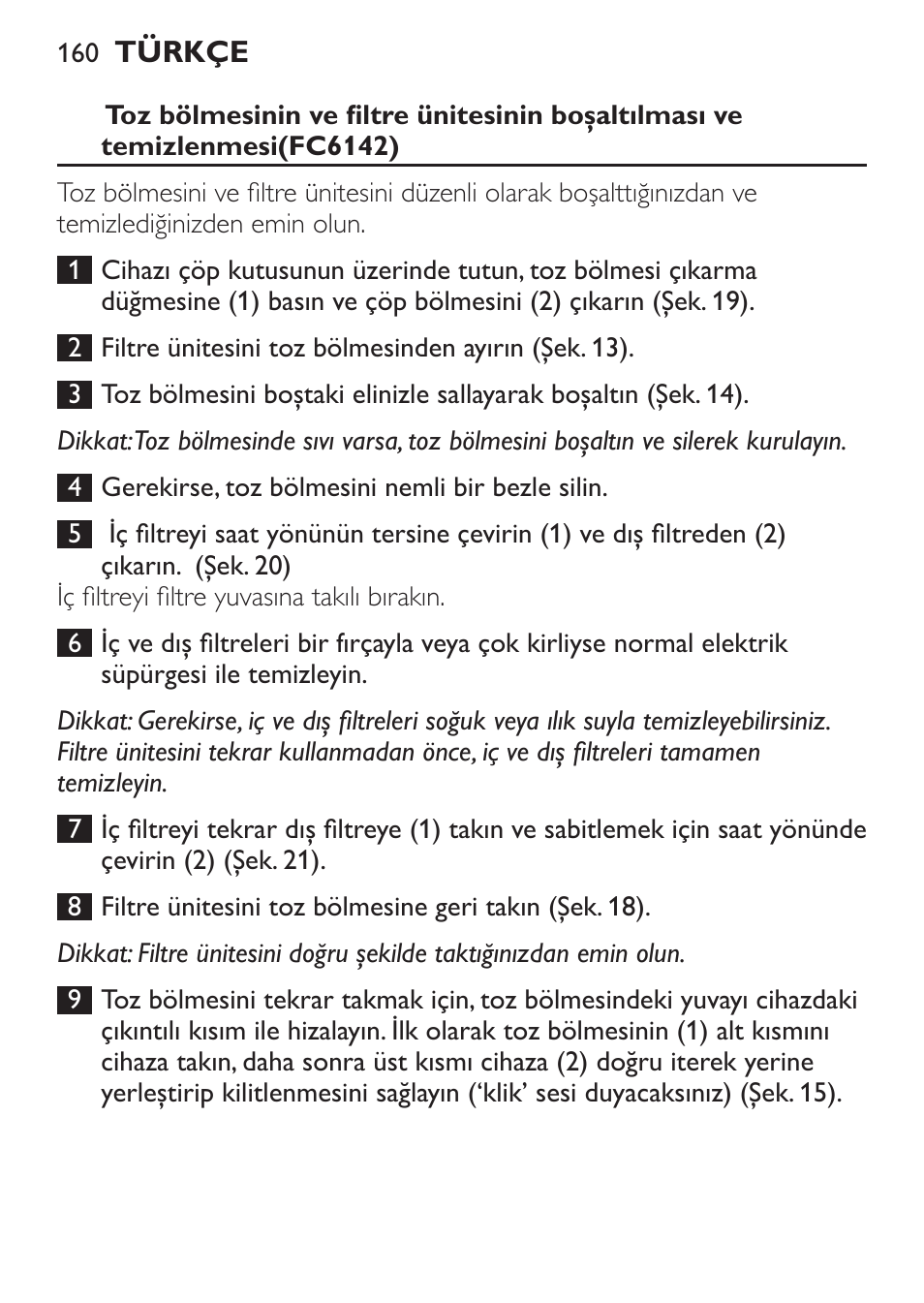 Philips MiniVac Handstaubsauger User Manual | Page 160 / 172