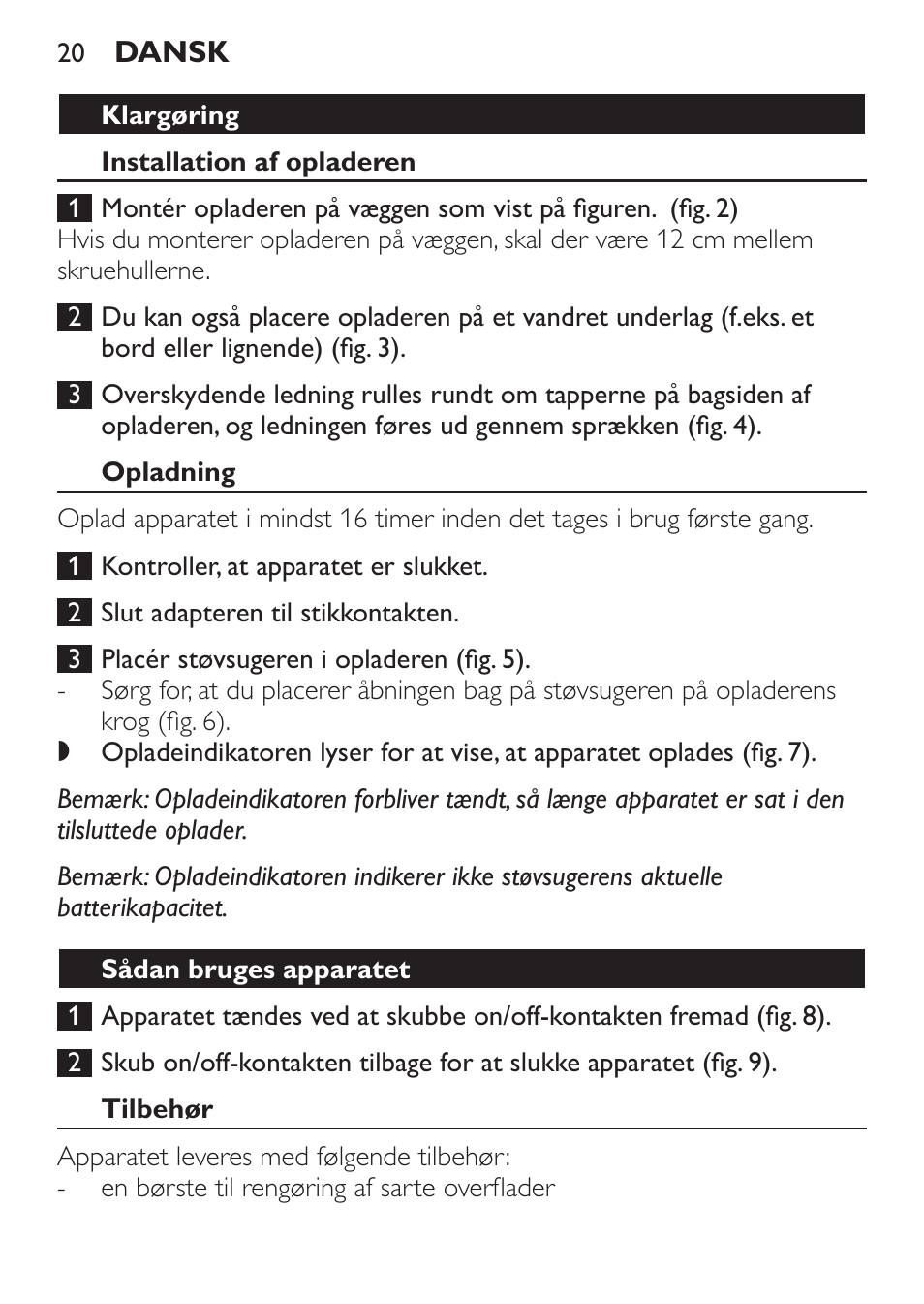 Philips MiniVac Handstaubsauger User Manual | Page 20 / 172