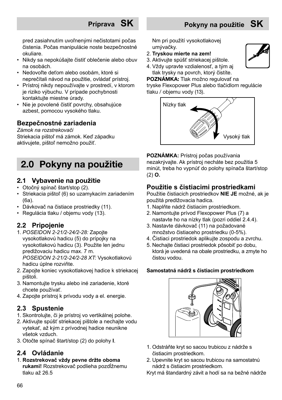 0 pokyny na použitie | Nilfisk-ALTO 2-19 X User Manual | Page 5 / 11