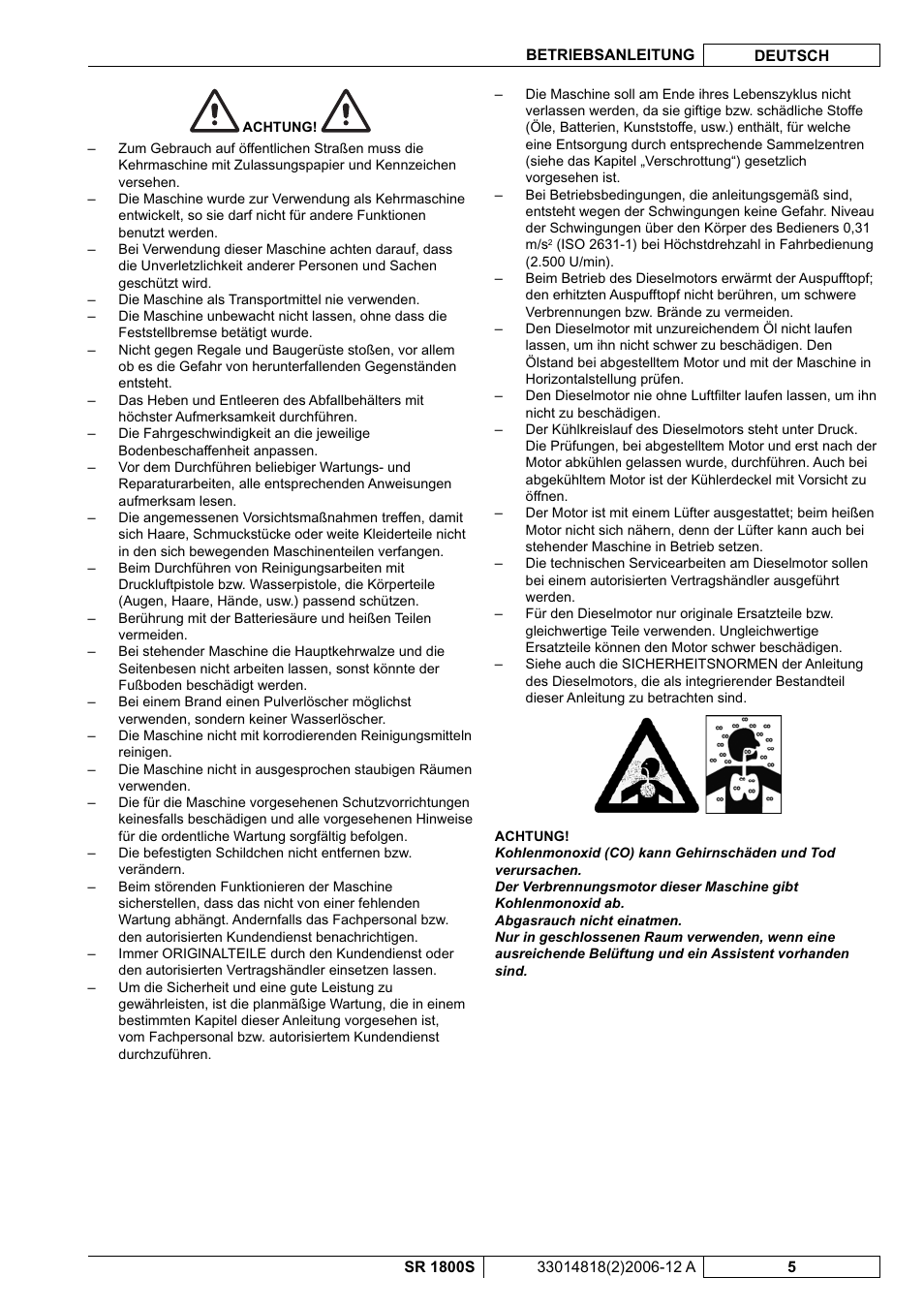 Nilfisk-ALTO SR 1800S User Manual | Page 7 / 118