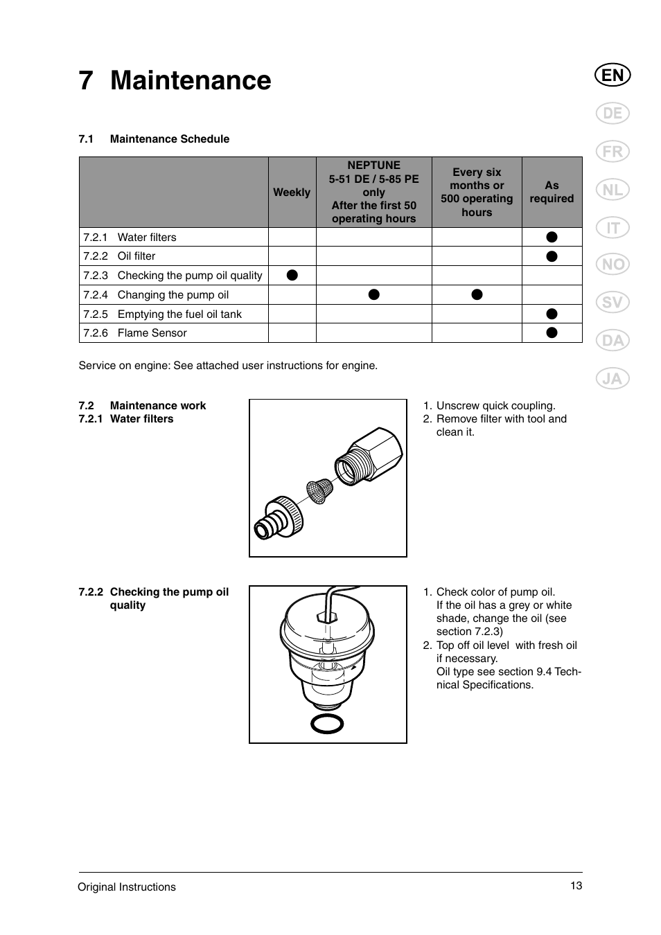 7 maintenance | Nilfisk-ALTO 106269015 User Manual | Page 15 / 24