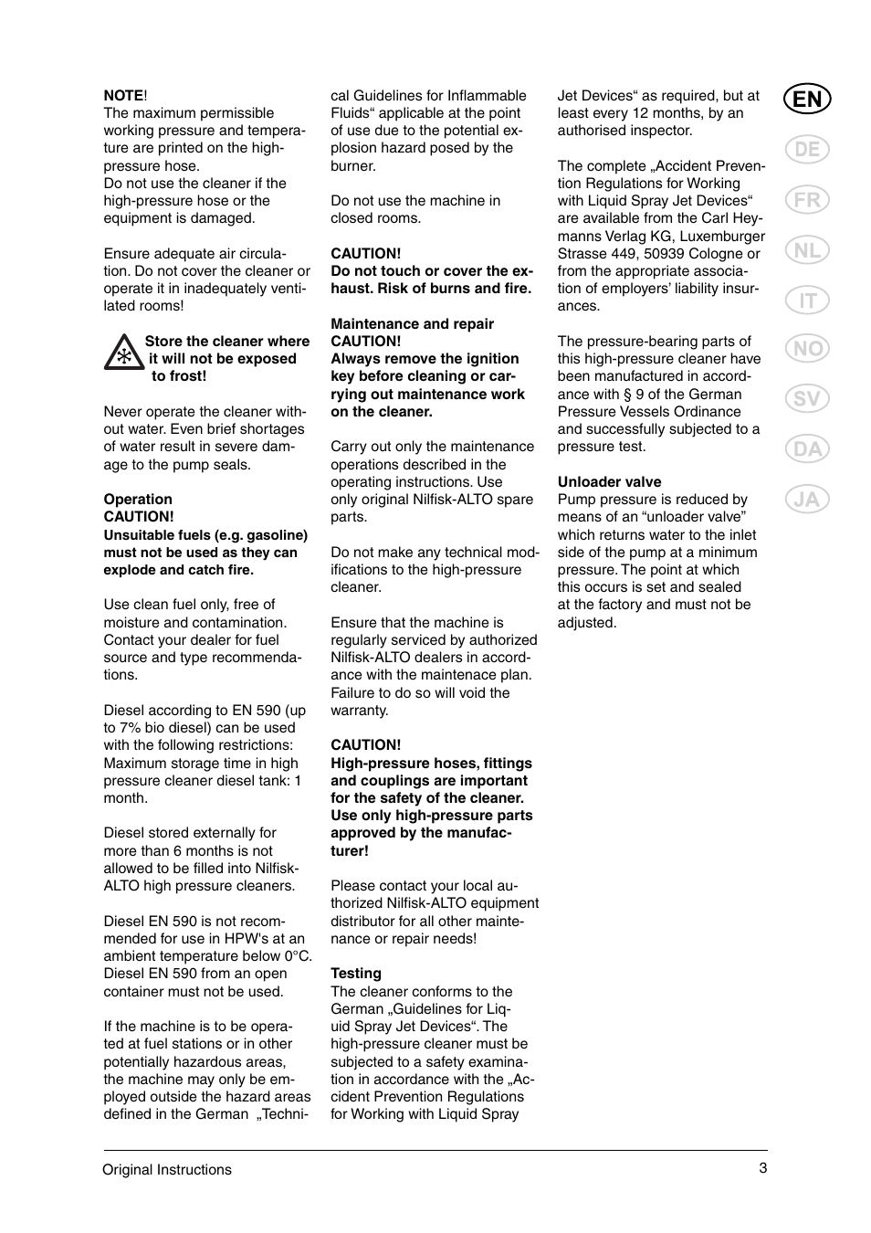 Nilfisk-ALTO 106269015 User Manual | Page 5 / 24