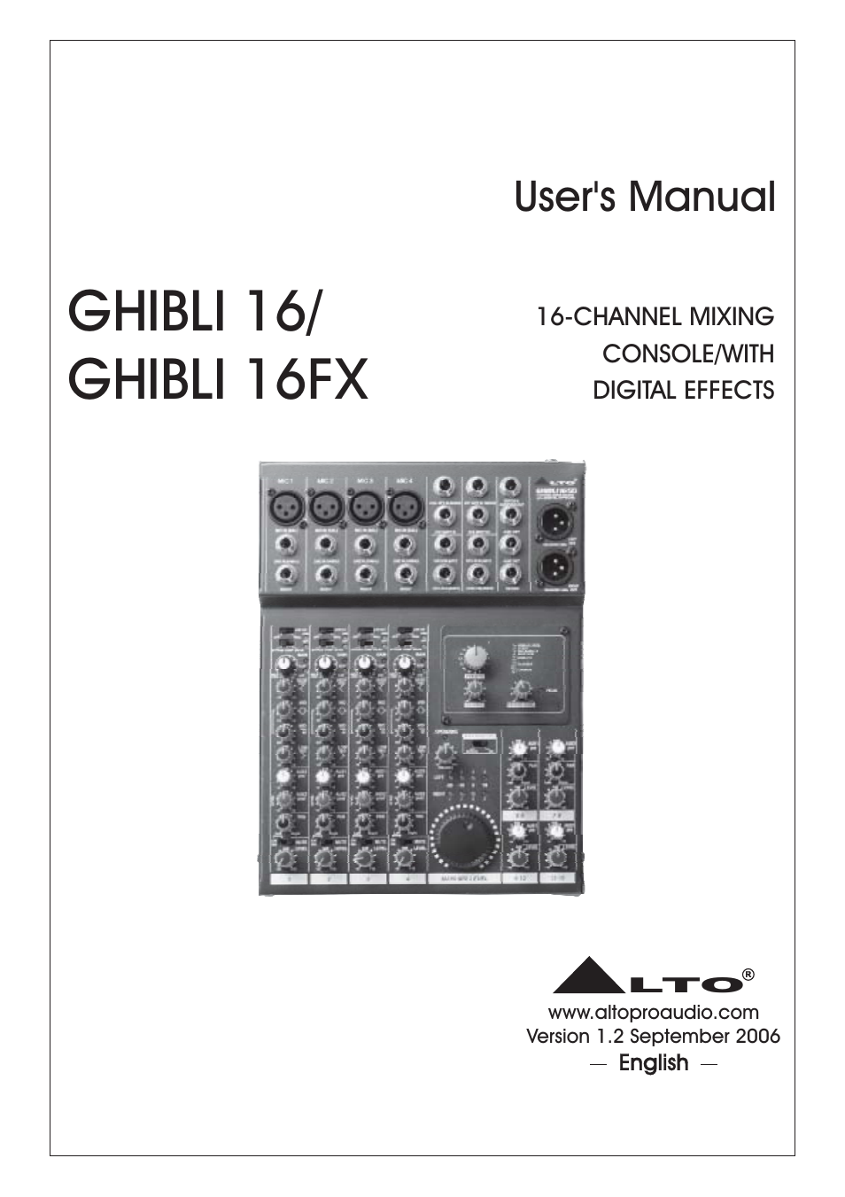 Nilfisk-ALTO GHIBLI 16FX User Manual | 19 pages