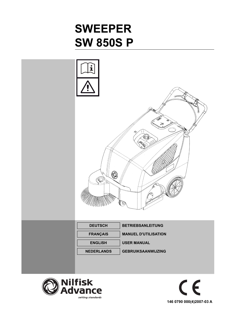 Nilfisk-ALTO SW 850S P User Manual | 88 pages