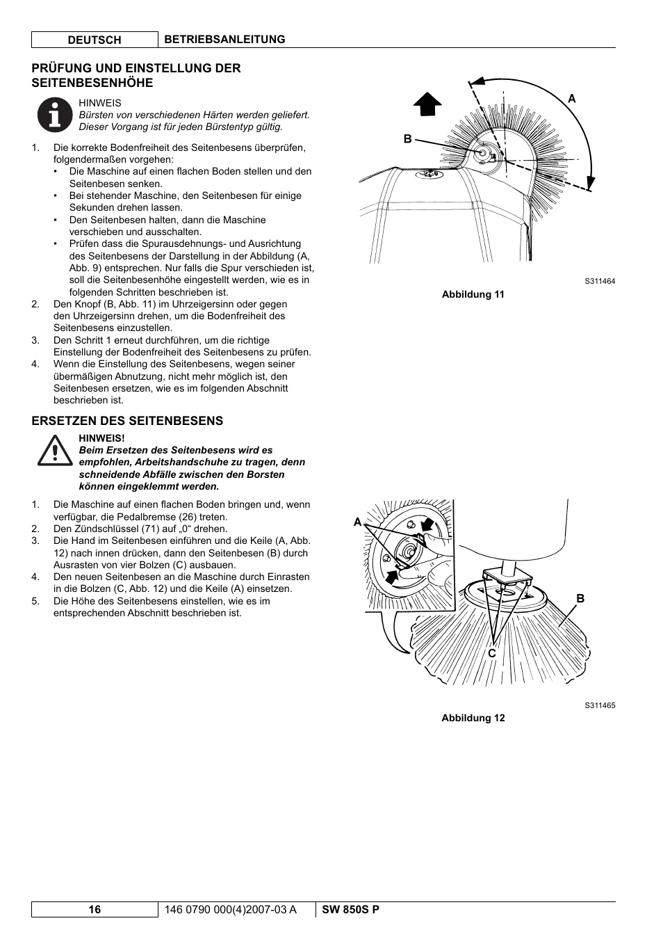 Nilfisk-ALTO SW 850S P User Manual | Page 19 / 88