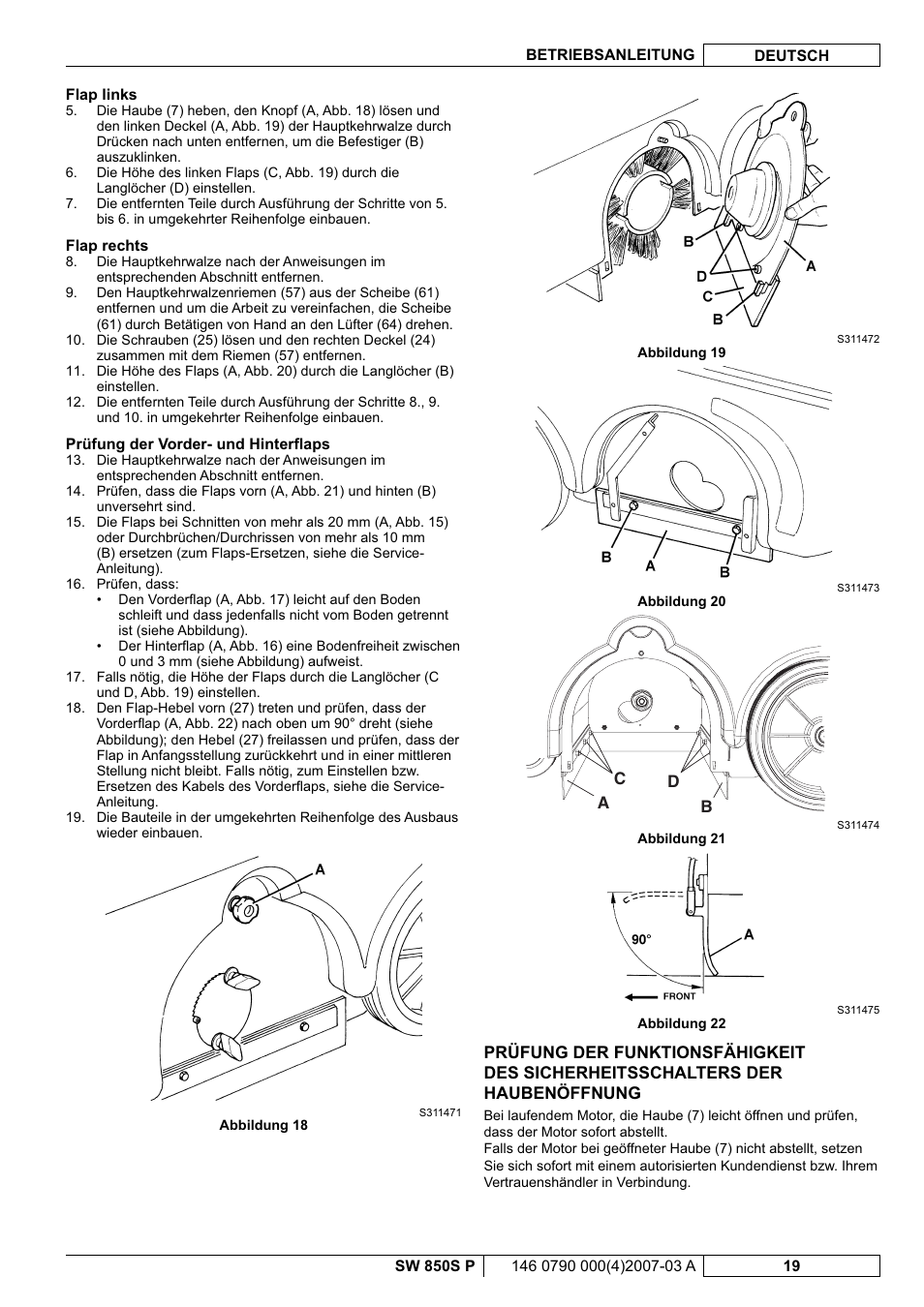 Nilfisk-ALTO SW 850S P User Manual | Page 22 / 88