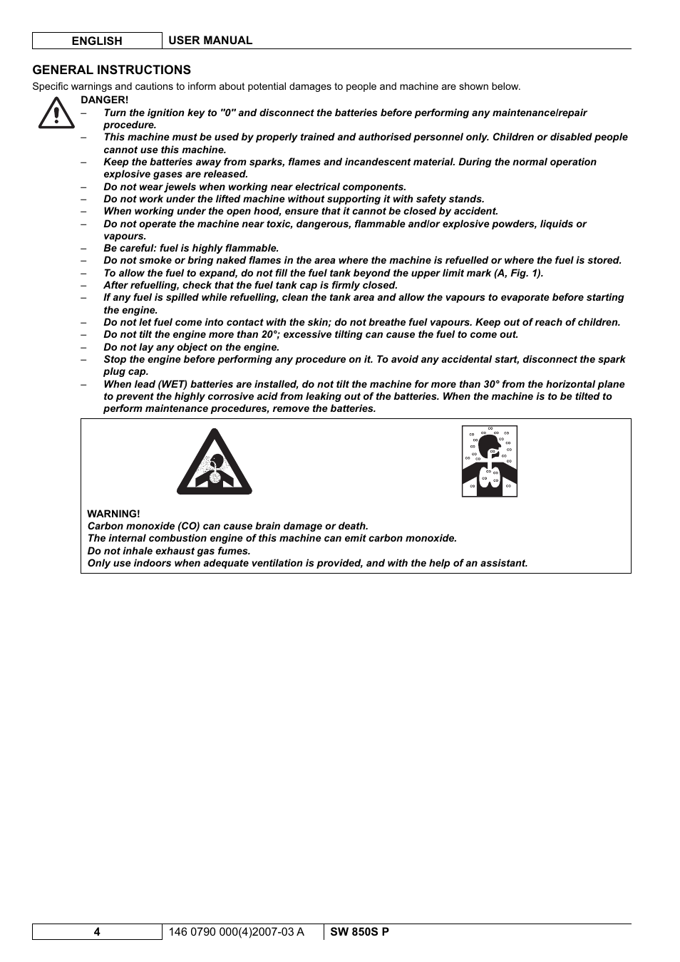 Nilfisk-ALTO SW 850S P User Manual | Page 47 / 88