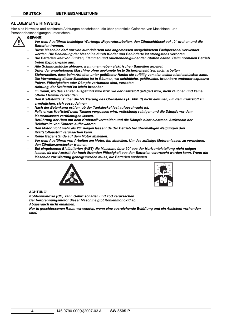 Nilfisk-ALTO SW 850S P User Manual | Page 7 / 88
