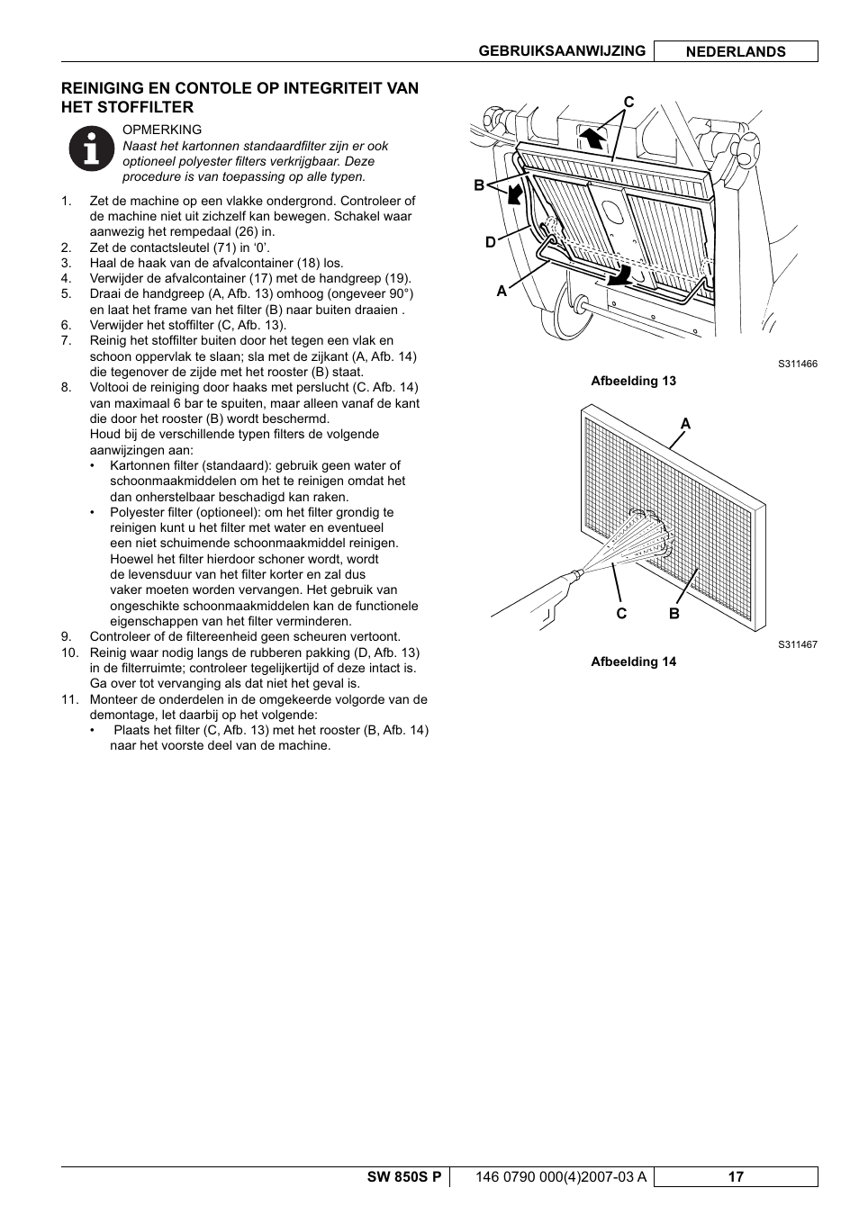Nilfisk-ALTO SW 850S P User Manual | Page 80 / 88