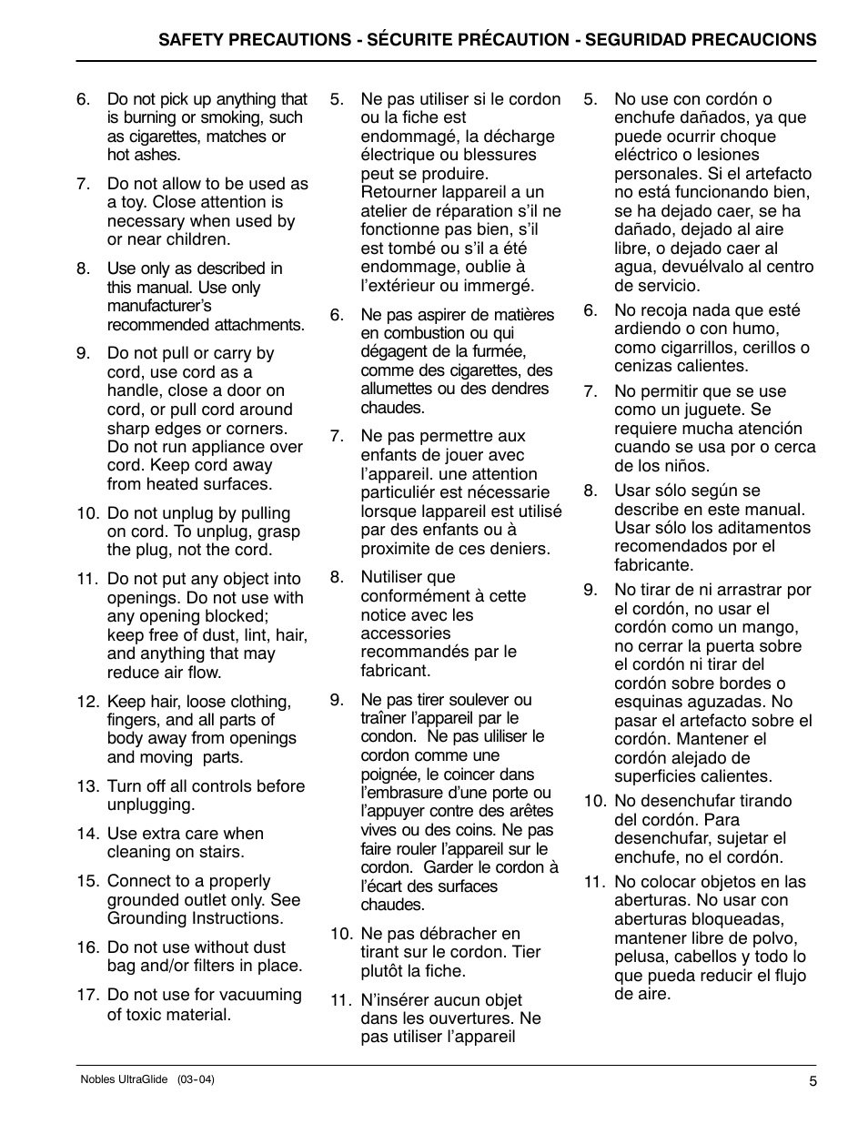 Nilfisk-ALTO 614219 User Manual | Page 5 / 20