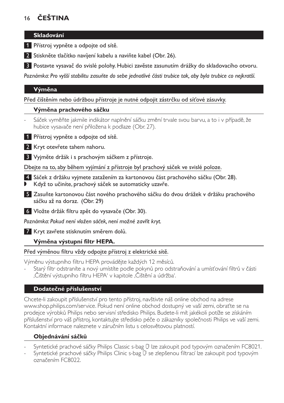 Philips EasyLife Staubsauger mit Beutel User Manual | Page 16 / 68