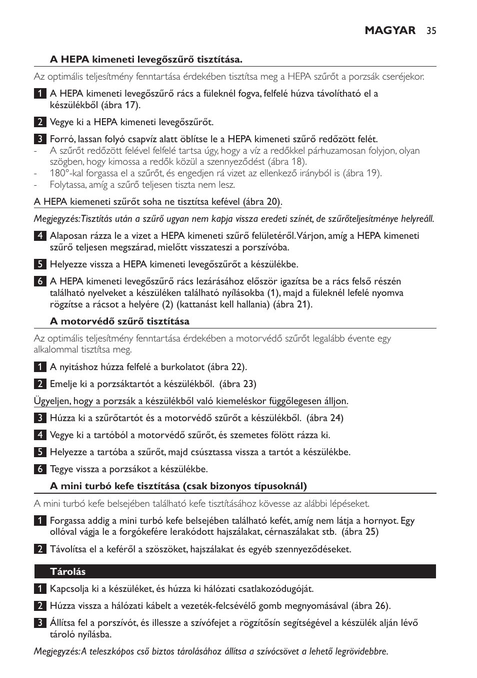 Philips EasyLife Staubsauger mit Beutel User Manual | Page 35 / 68