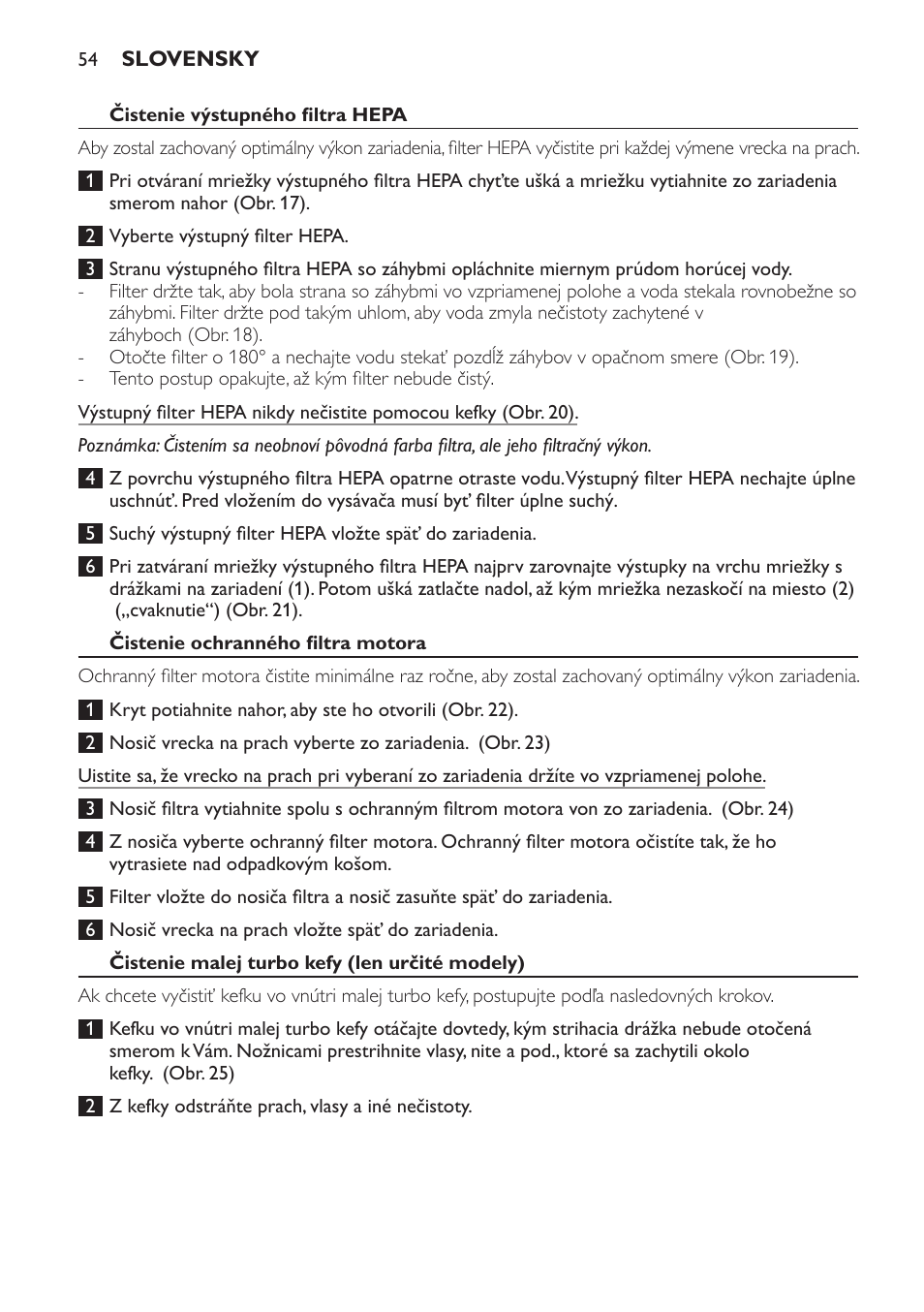 Philips EasyLife Staubsauger mit Beutel User Manual | Page 54 / 68