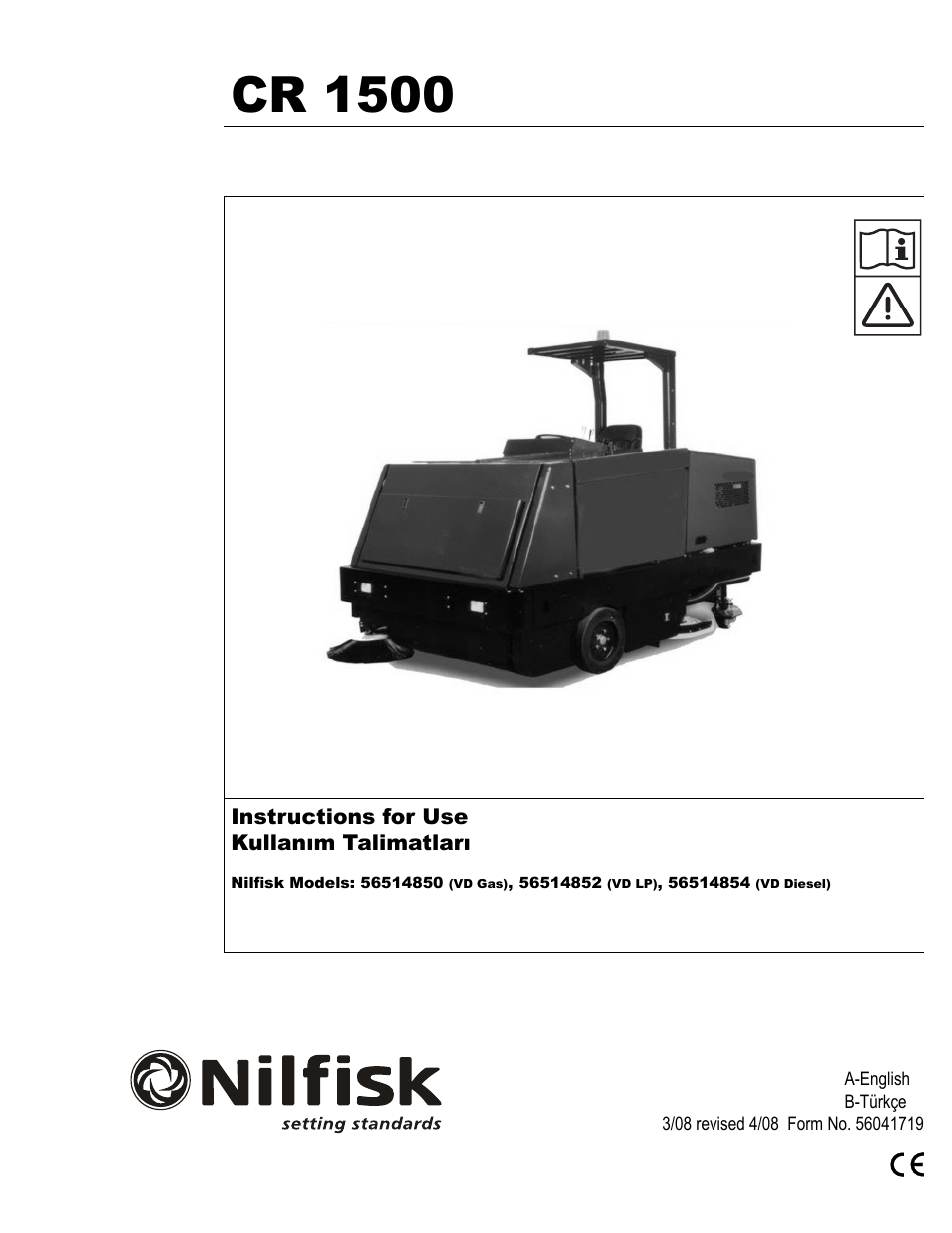 Nilfisk-ALTO CR 1500 User Manual | 76 pages