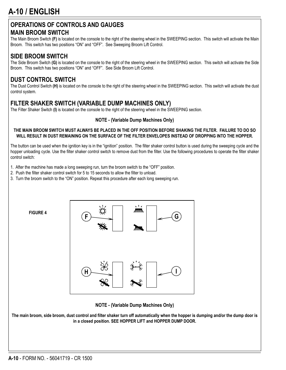 A-10 / english | Nilfisk-ALTO CR 1500 User Manual | Page 10 / 76