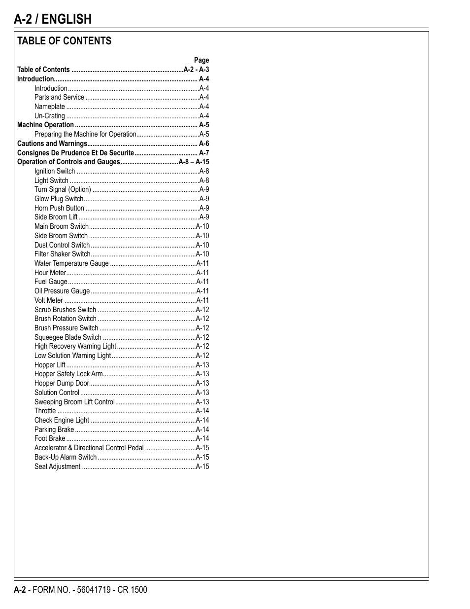 Nilfisk-ALTO CR 1500 User Manual | Page 2 / 76