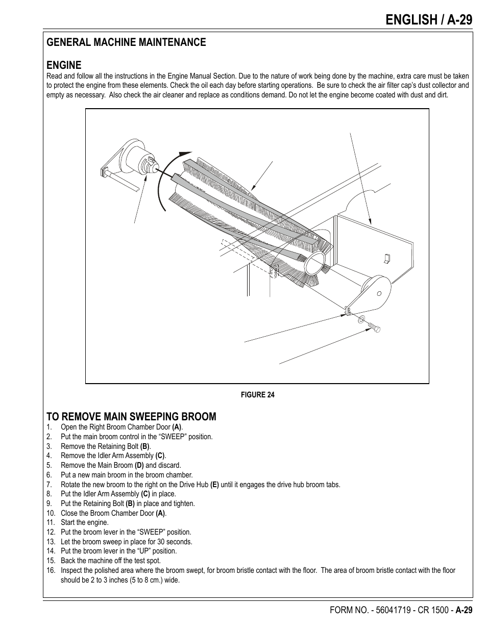 English / a-29 | Nilfisk-ALTO CR 1500 User Manual | Page 29 / 76