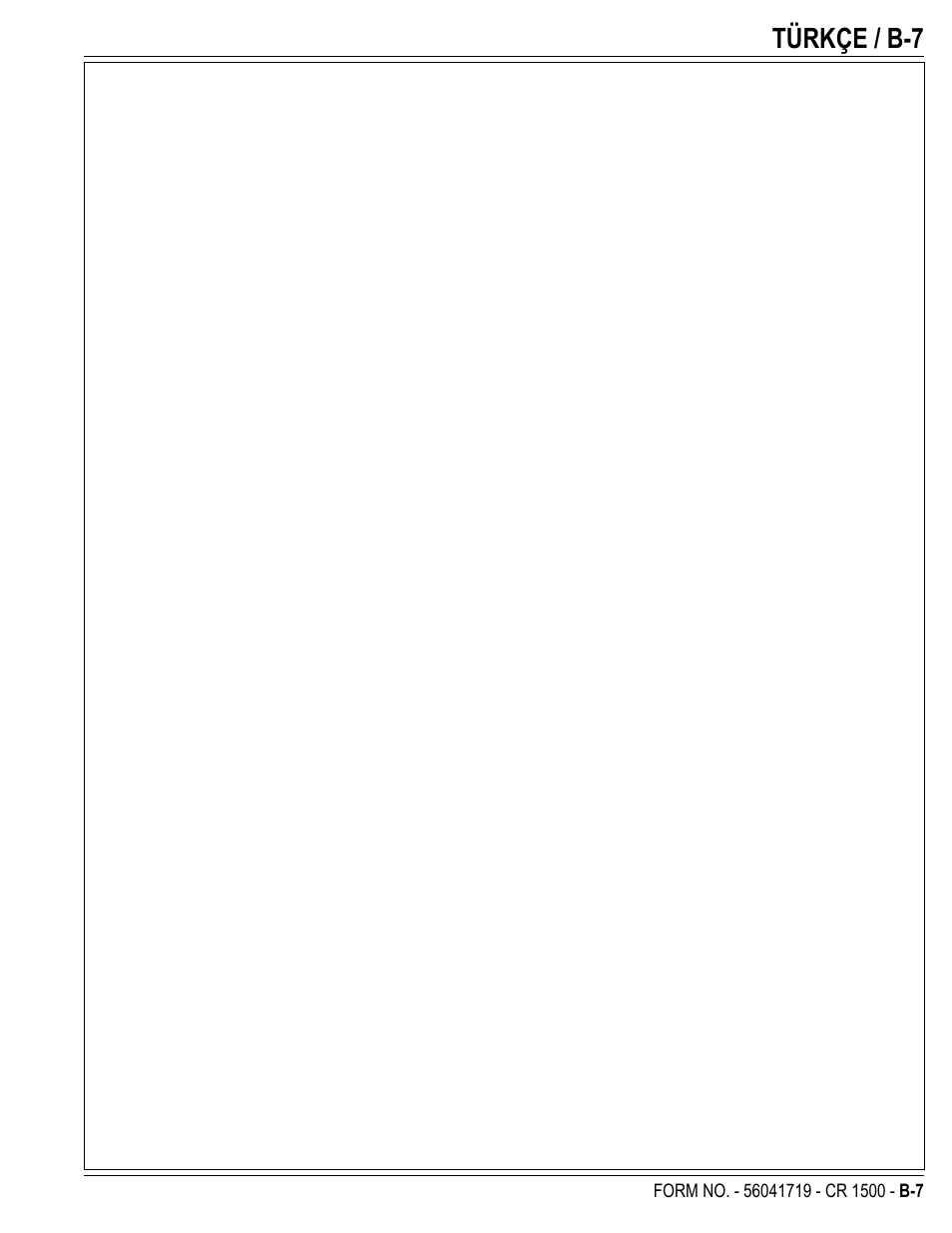 Türkçe / b-7 | Nilfisk-ALTO CR 1500 User Manual | Page 43 / 76