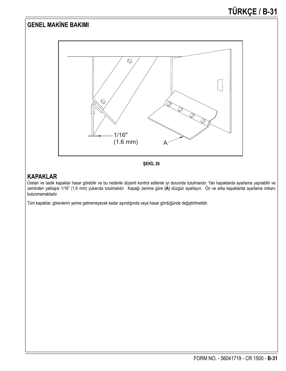 Türkçe / b-31 | Nilfisk-ALTO CR 1500 User Manual | Page 67 / 76