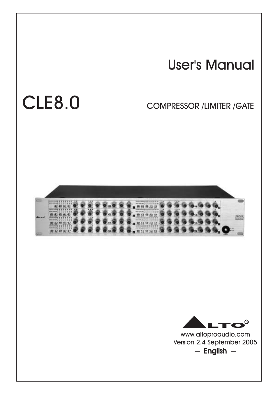 Nilfisk-ALTO CLE8.0 User Manual | 19 pages