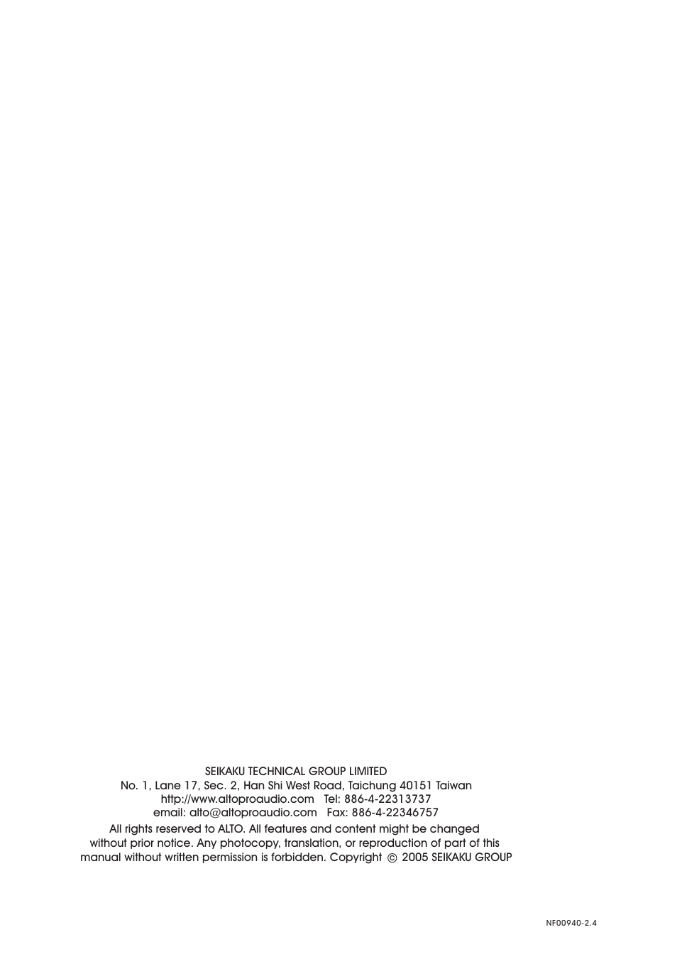 Nilfisk-ALTO CLE8.0 User Manual | Page 19 / 19