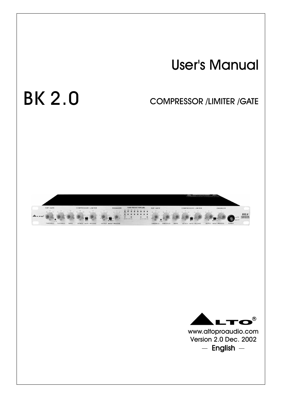 Nilfisk-ALTO BK 2.0 User Manual | 18 pages