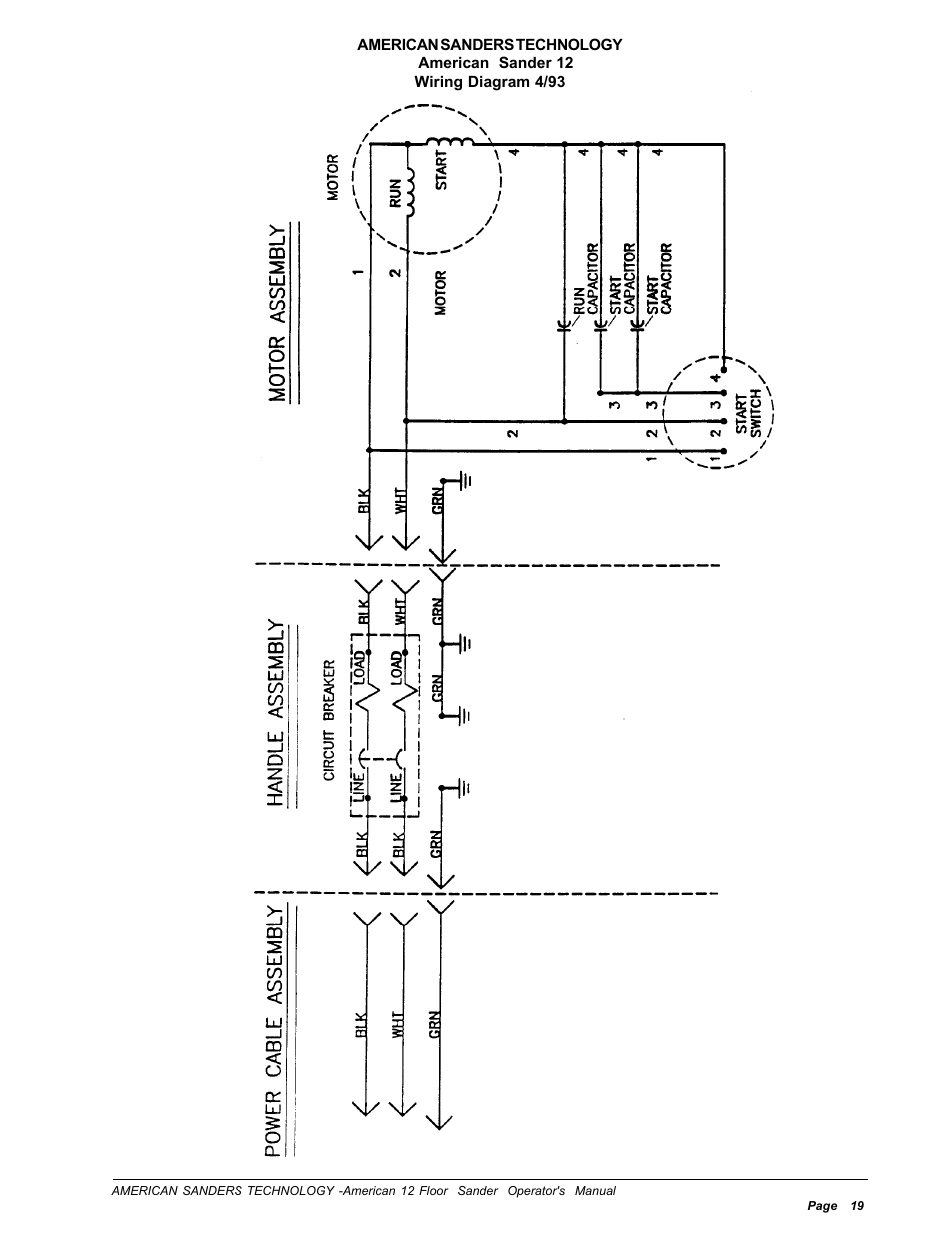 Wiring diagram | Nilfisk-ALTO American 12 User Manual | Page 19 / 30