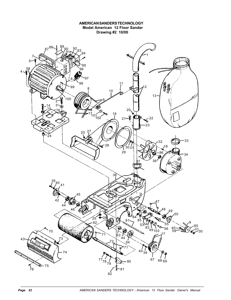 Drawing #2 | Nilfisk-ALTO American 12 User Manual | Page 22 / 30