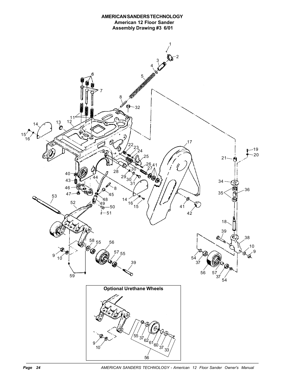 Assembly drawing #3 | Nilfisk-ALTO American 12 User Manual | Page 24 / 30