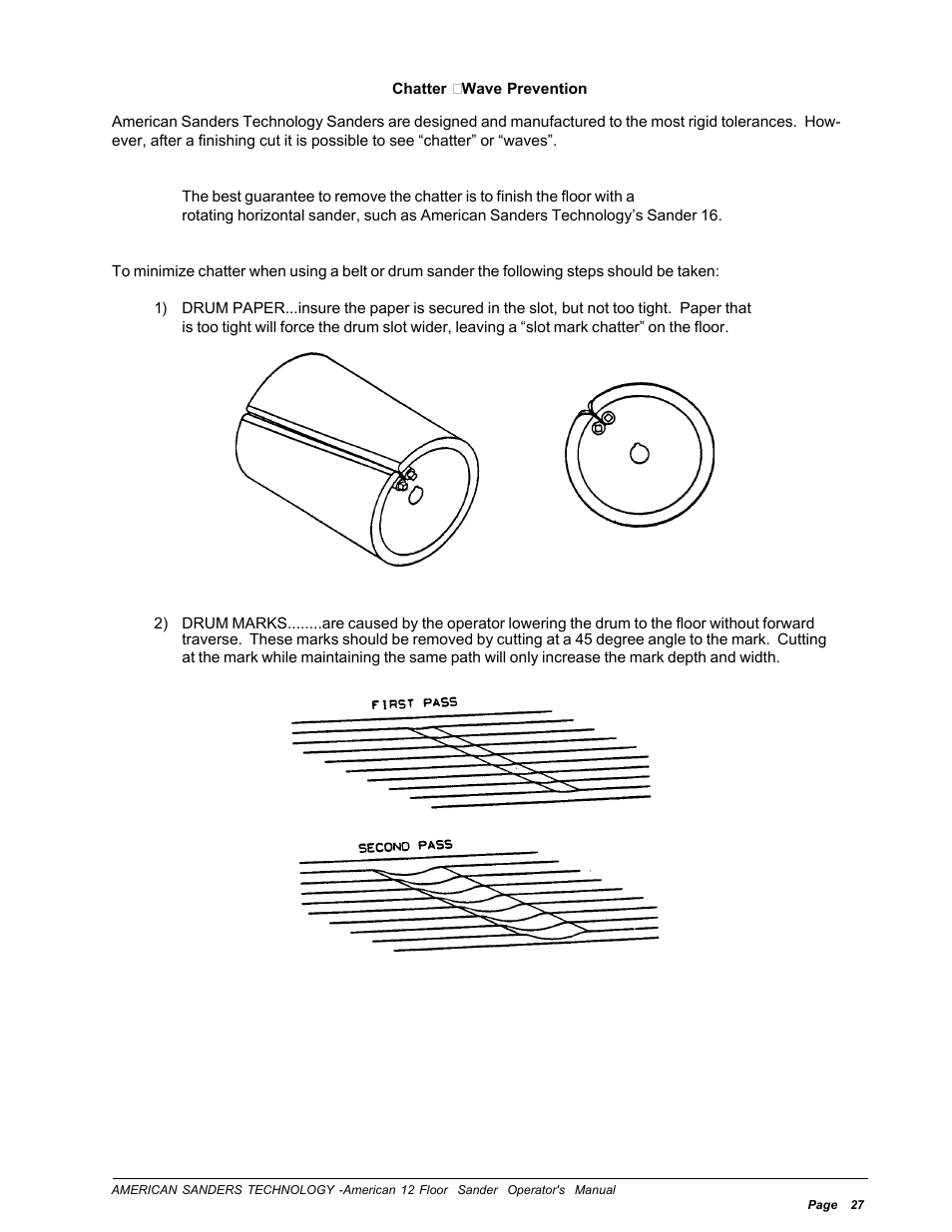Chatter wave prevention | Nilfisk-ALTO American 12 User Manual | Page 27 / 30