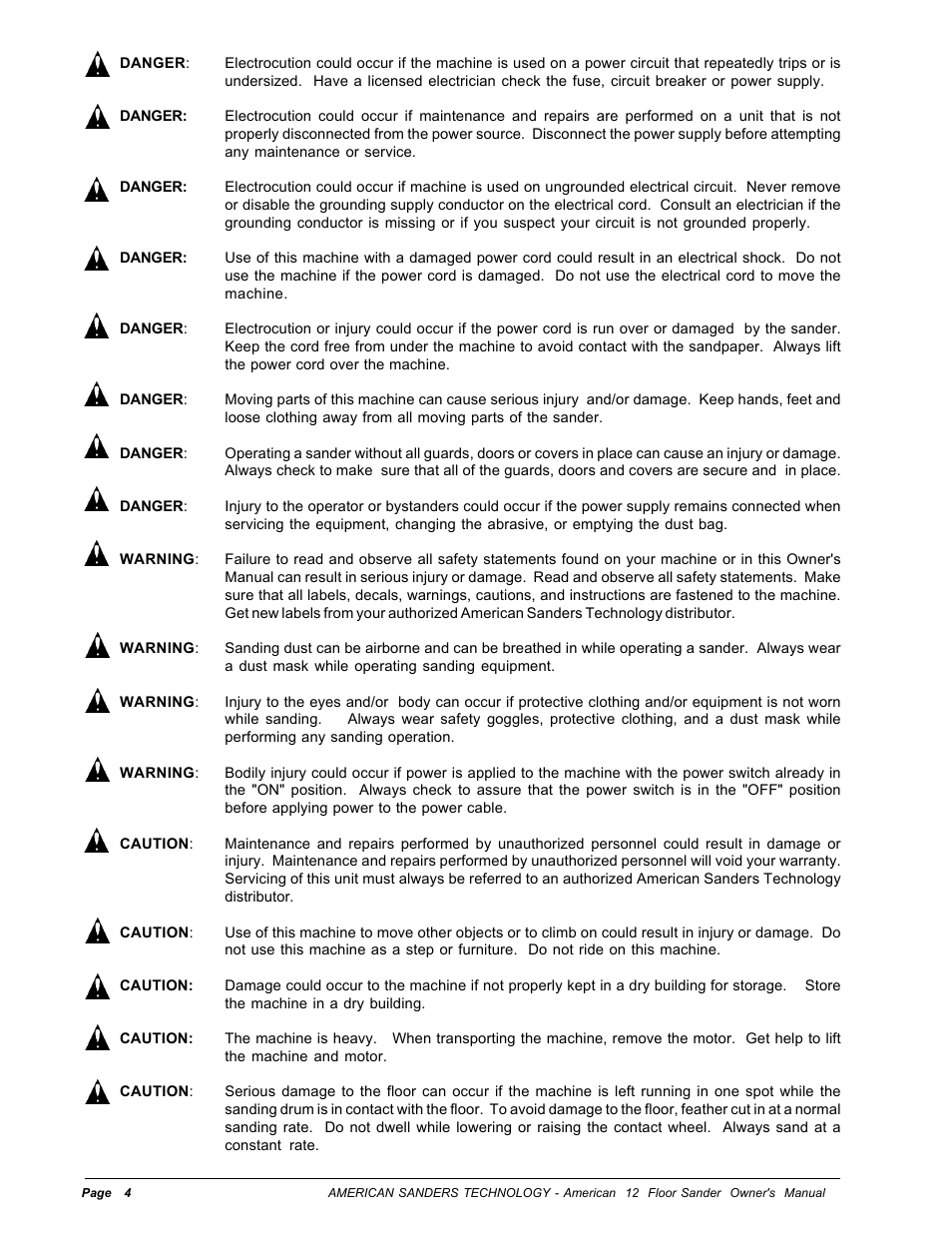 Nilfisk-ALTO American 12 User Manual | Page 4 / 30
