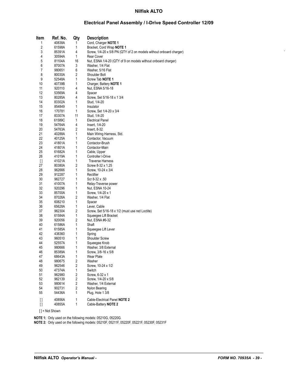 Nilfisk-ALTO SCRUBTEC 770 S 05220G User Manual | Page 39 / 68