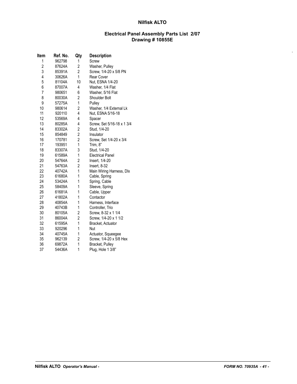 Nilfisk-ALTO SCRUBTEC 770 S 05220G User Manual | Page 41 / 68