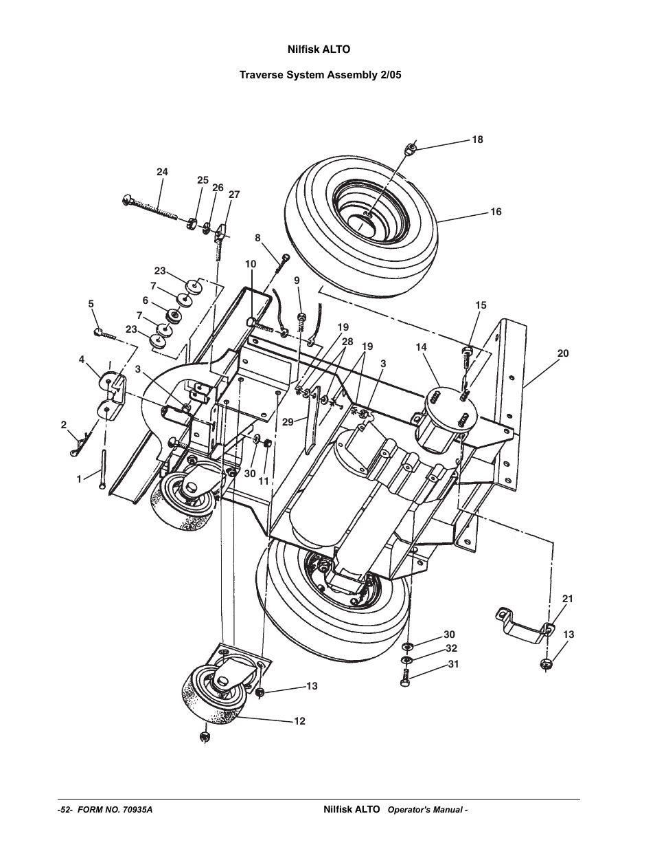 Nilfisk-ALTO SCRUBTEC 770 S 05220G User Manual | Page 52 / 68