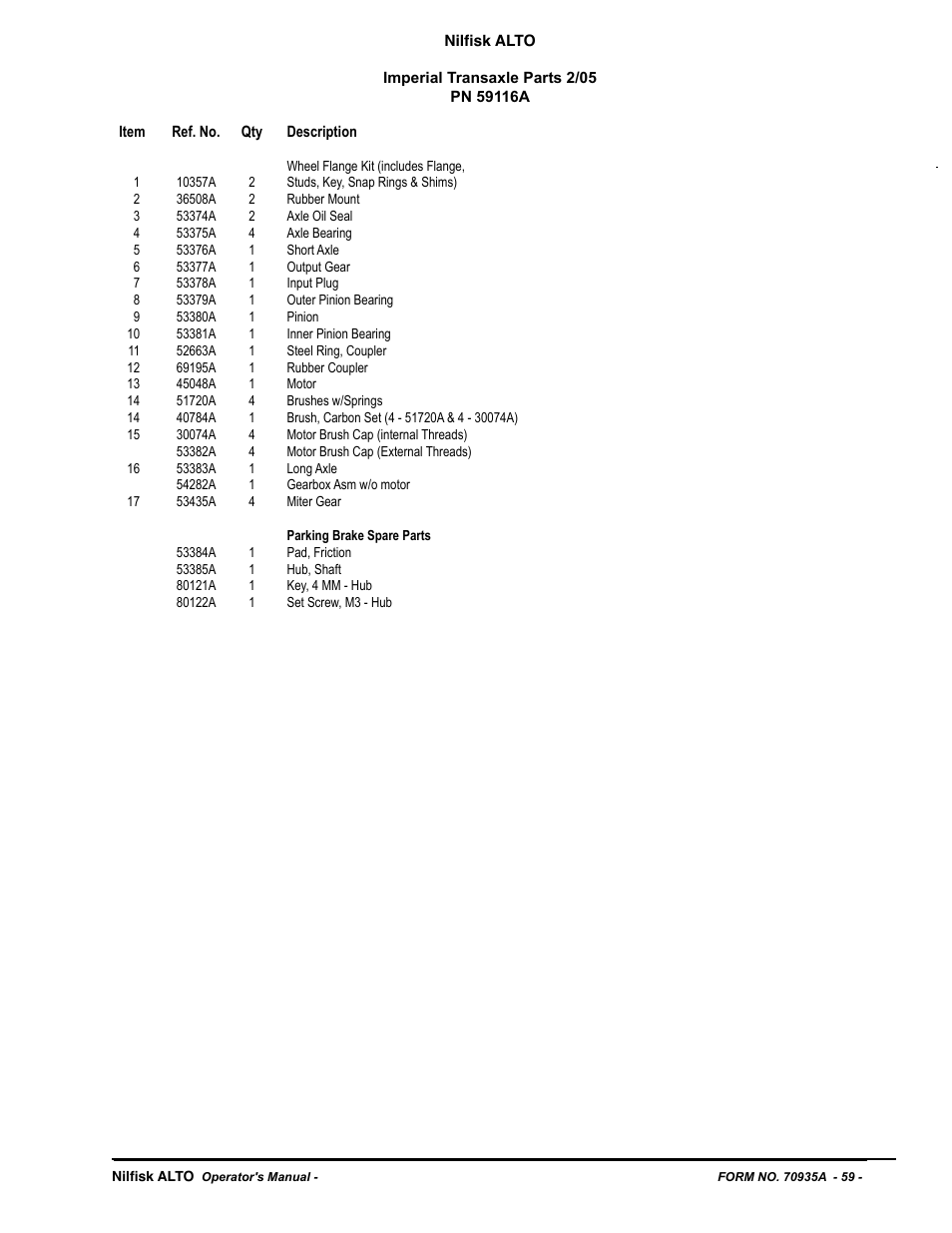 Nilfisk-ALTO SCRUBTEC 770 S 05220G User Manual | Page 59 / 68