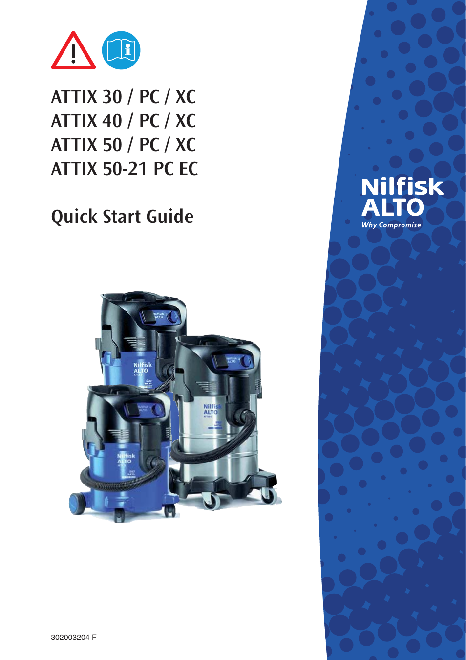 Nilfisk-ALTO ATTIX 30 / PC / XC User Manual | 16 pages