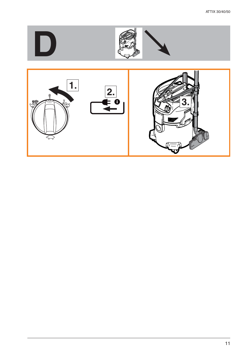 Nilfisk-ALTO ATTIX 30 / PC / XC User Manual | Page 11 / 16
