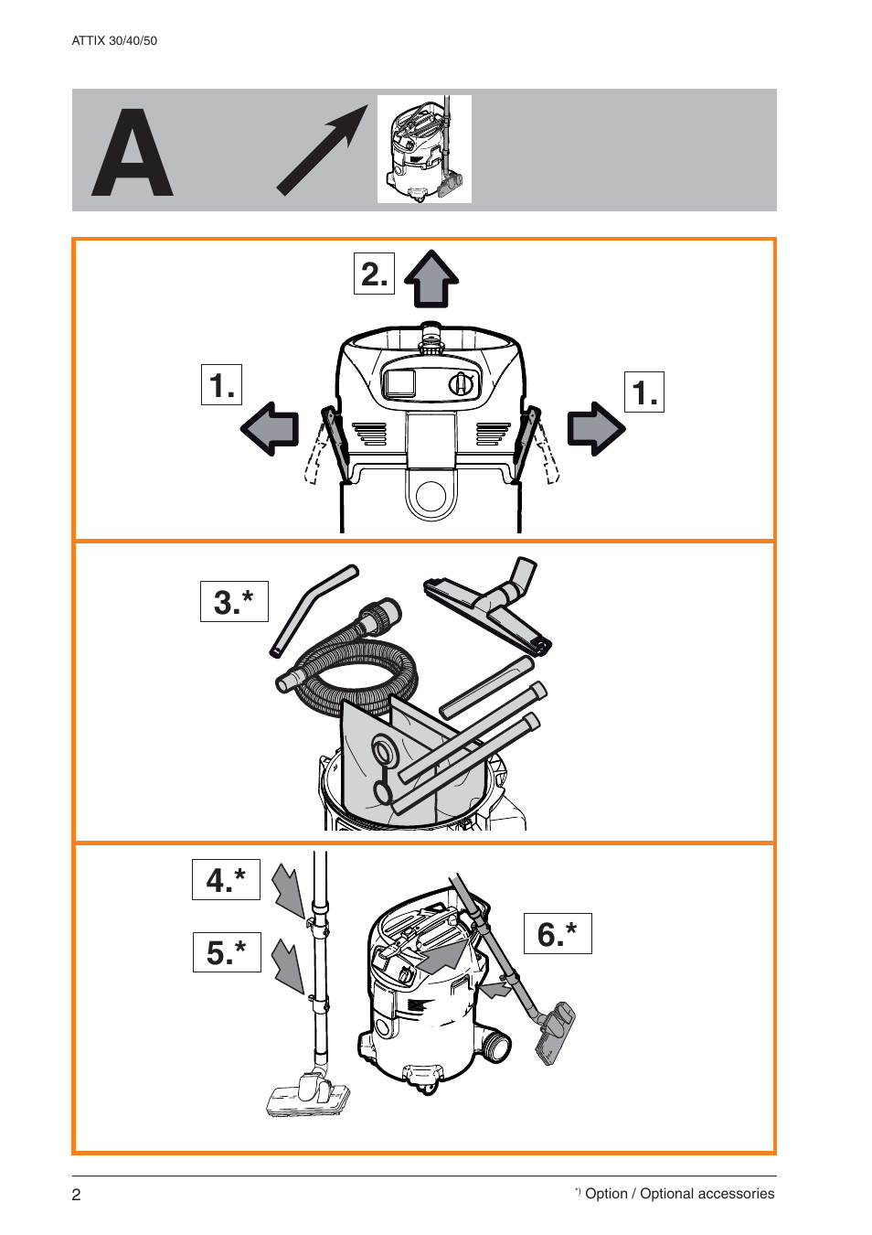 Nilfisk-ALTO ATTIX 30 / PC / XC User Manual | Page 2 / 16