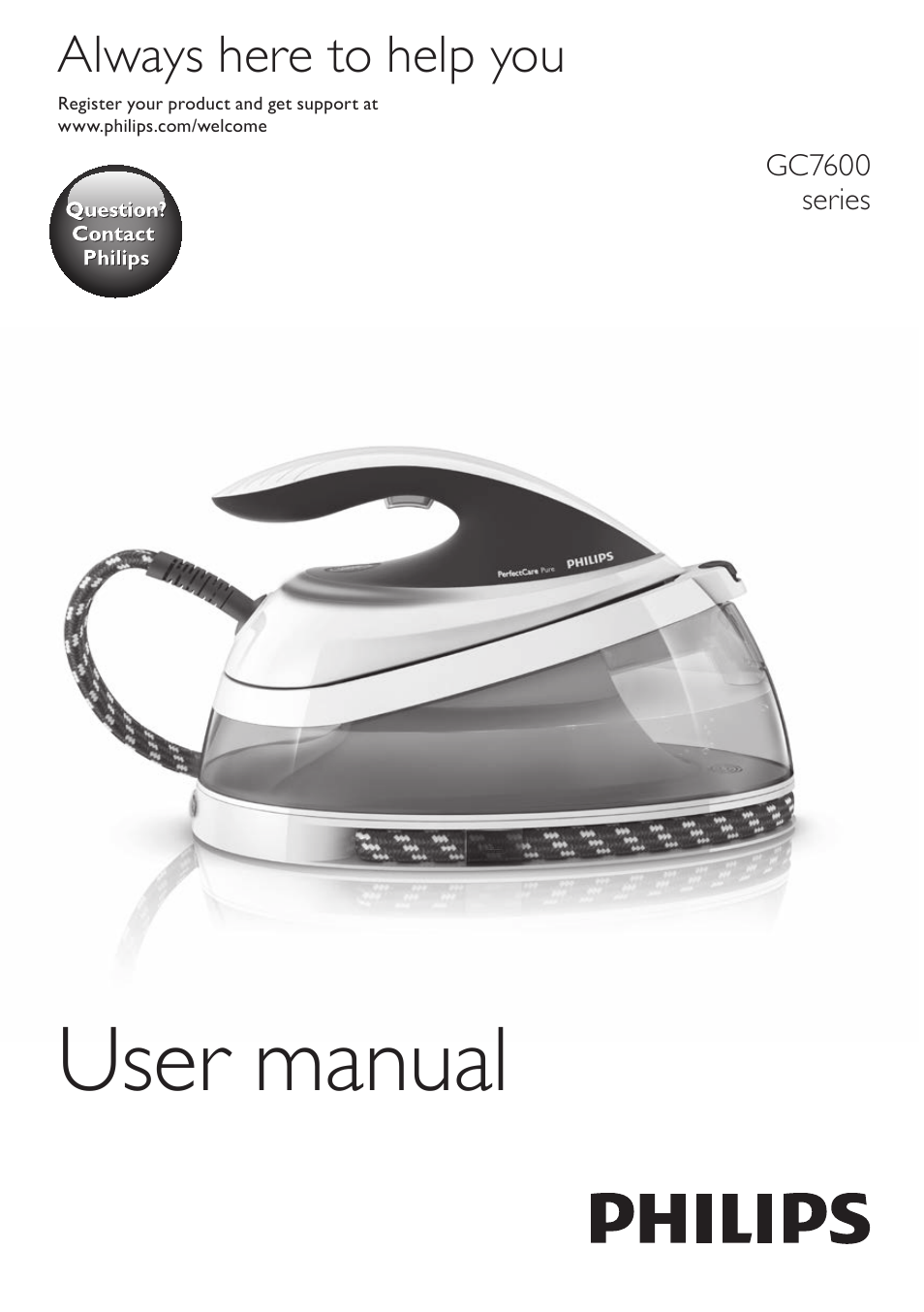Philips PerfectCare Pure Dampfbügelstation User Manual | 34 pages
