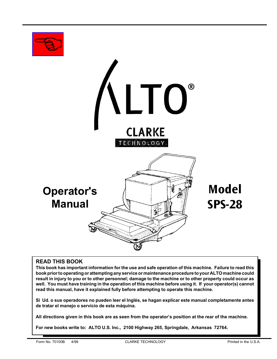 Nilfisk-ALTO SPS-28 E User Manual | 28 pages