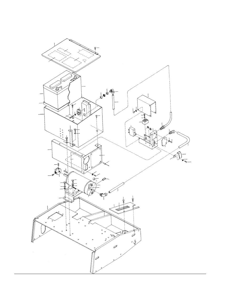 Battery powered model drawing | Nilfisk-ALTO SPS-28 E User Manual | Page 22 / 28