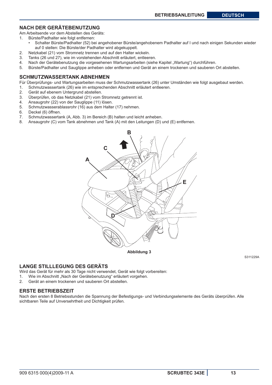 Ac b d e | Nilfisk-ALTO SCRUBTEC 343E User Manual | Page 15 / 76