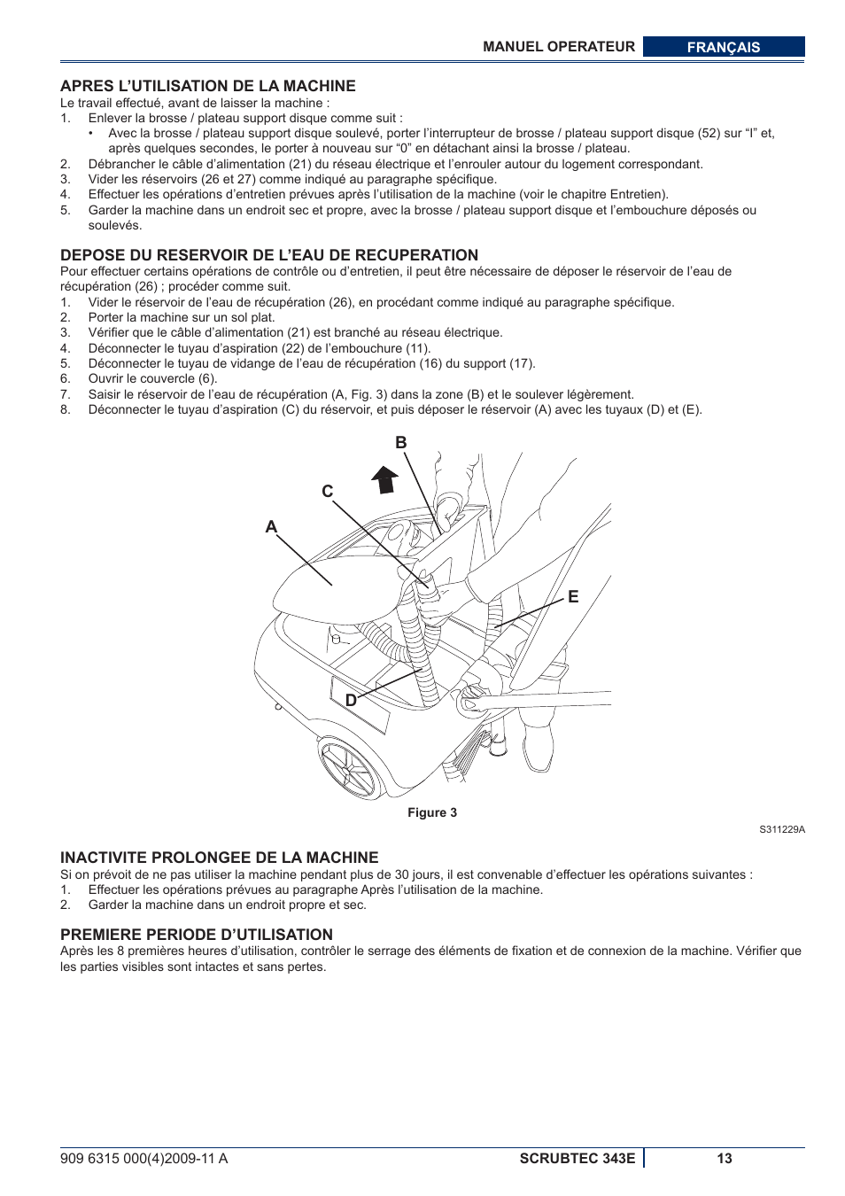 Ac b d e | Nilfisk-ALTO SCRUBTEC 343E User Manual | Page 33 / 76